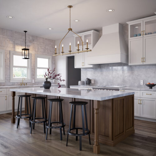 Architectural Visualization modern kitchen interior