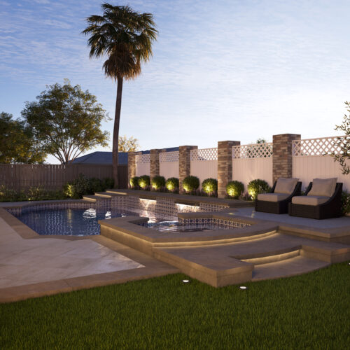 Architectural Visualization pool renovation